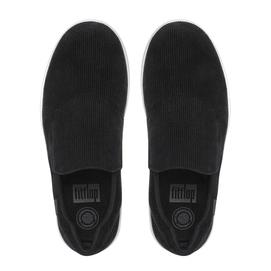 Sneaker FitFlop Loaff™ Sporty Slip-on Sneaker Textile Black Corduroy