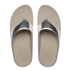 Slipper FitFlop Ringer™ Toe-Post Silver Mirror