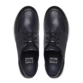 Schoen FitFlop Sporty-Pop™ Softy Sneaker Leather Black/Supernavy