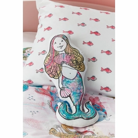 Sierkussen Beddinghouse Kids Mermaid Roze (25 x 50 cm)