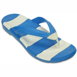 Slipper Crocs Beach Line Flip Ocean/White