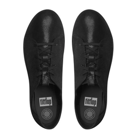 Sneaker FitFlop F-Sporty™ Lace Up Sneaker Suede Black Glimmer