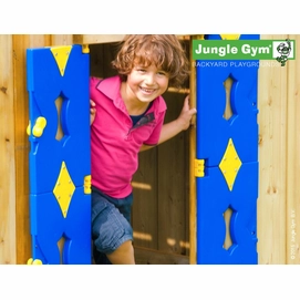 Speelset Jungle Gym Jungle Castle + Playhouse 125 Geel