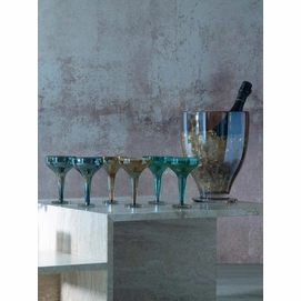 3---Champagneglas L.S.A. Epoque Glas Blauw 150 ml (2-Delig)-3