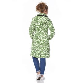 Regenjas Happy Rainy Days Coat Odila Leaf Off White Olive