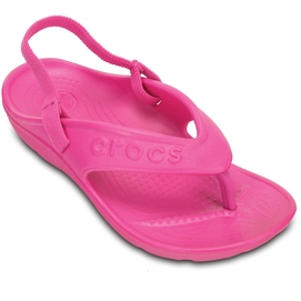 Slipper Crocs Hilo Flip Kids Neon Magenta