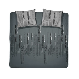 3---D-Skyline grey king size topshot