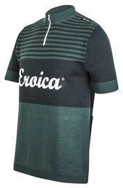 Fietsshirt Santini Eroica Short Sleeve Jersey Britannia Green