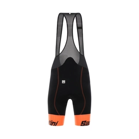 Fietsbroek Santini Women Wave Bib Shorts C3W Padding Orange