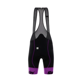 Fietsbroek Santini Women Wave Bib Shorts C3W Padding Purple