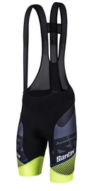 Fietsbroek Santini Interactive Bib-Shorts Mig Pad Yellow
