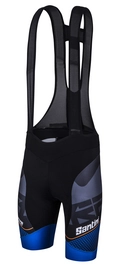 Fietsbroek Santini Interactive Bib-Shorts Mig Pad Royal Blue