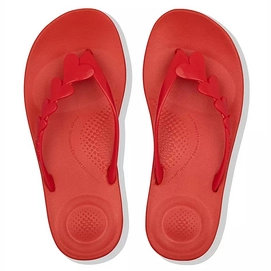 3---FitFlop Iqushion Valentine Flip Flops Red 2