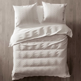 Dekbedovertrek Heckett & Lane Mint Percal White