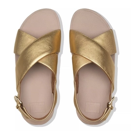 FitFlop Lulu™ Cross Back Strap Sandals Leather Artisan Gold