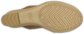 Sandaal Crocs Leigh II 2-Strap Graphic Wedge Bronze/Gold