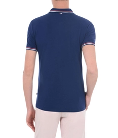 Polo Napapijri Men Taly SS Stripe Blue Depths