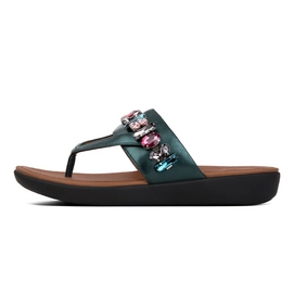 Slipper FitFlop Delta™ Bejewelled Galactic Green