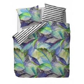 Housse de Couette Esprit Palmia Vert Satin de Coton