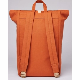 3---Rugzak Sandqvist Dante Orange With Natural Leather