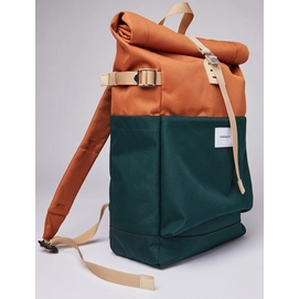 3---Rugzak Sandqvist Ilon Multi Dark Green Orange-3