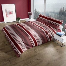 Dekbedovertrek Romanette Merano Bordo Flanel