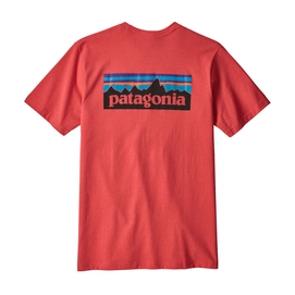 T-Shirt Patagonia Men's P-6 Logo Responsibili-Tee Tomato