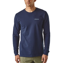 Trui Patagonia Men's L/S Flying Fish Responsibili-Tee Classic Navy
