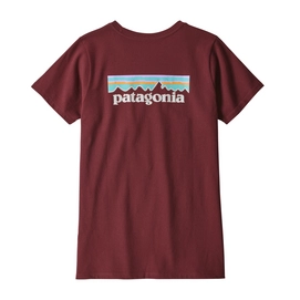 T-Shirt Patagonia Women's Pastel P-6 Logo Responsibili-Tee Rocky Red