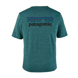 T-Shirt Patagonia Men's Capilene Cool Daily Graphic Shirt P-6 Logo Tasmanian Teal X-Dye