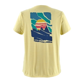 T-Shirt Patagonia Women's Capilene Cool Daily Graphic Shirt Paper Peaks Resin Yellow
