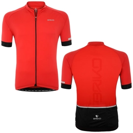 Fietsshirt Briko Classic Side Jersey New Red Black