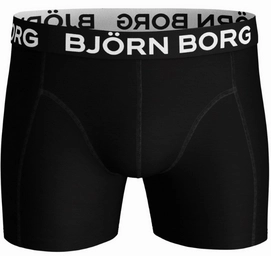 Boxershort Björn Borg Men Core Solid Black & White Black (2-pack)
