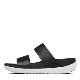 Sandaal FitFlop Loosh™ Slide Leather Black