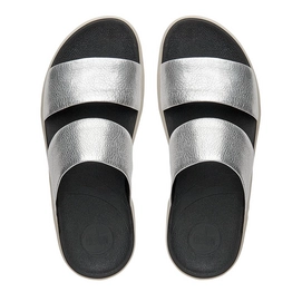 Sandaal FitFlop Loosh™ Slide Leather Silver
