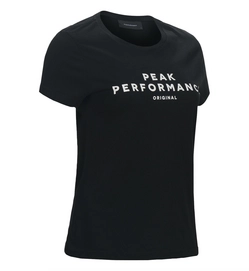 T-shirt Peak Performance Women Logo Tee Short-Sleeved Salute Blue