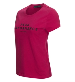 T-shirt Peak Performance Women Logo Tee Short-Sleeved True Pink