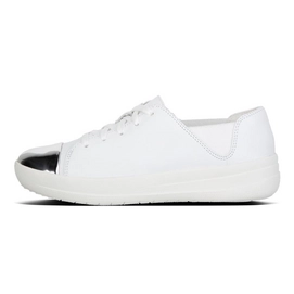 FitFlop F-Sporty Mirror-Toe Leather Urban White