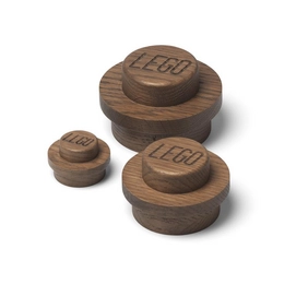 Wandhaak Lego Wooden Collection Bruin (3-Delig)
