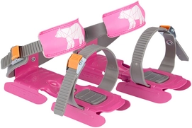 Glij-ijzers Nijdam Junior Polar Bear Roze Grijs Oranje