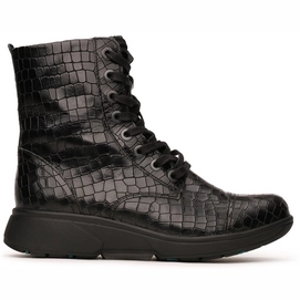 Enkellaars Xsensible Stretchwalker Women Riga 30203.3 Black Croco