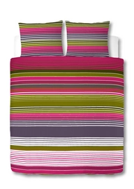 Dekbedovertrek Good Morning Multi Stripe Paars Katoen
