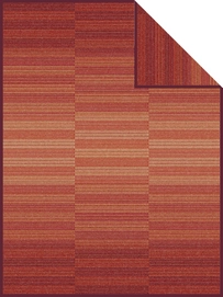 Plaid Ibena Jacquard Milton Rood Oranje