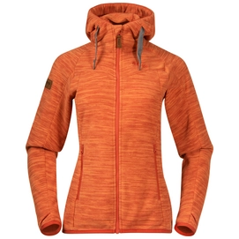 Vest Bergans Women Hareid Fleece W Jacket Brick