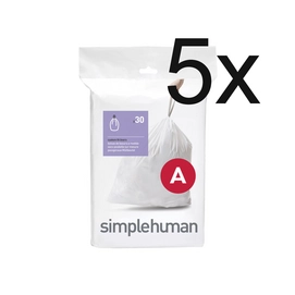 Sacs Poubelle Simplehuman Code A 4.5L (5 x 20 pièces)