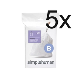 Sacs Poubelle Simplehuman Code B 6L (5 x 20 pièces)