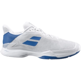 Tennis Shoes Babolat Men Jet Tere AC White Saxony Blue