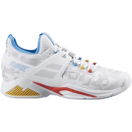 Tennisschoen Babolat Men Propulse Rage AC White Diva Blue