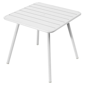 Tafel Fermob Luxembourg Four Leg Cotton White 80 x 80 cm