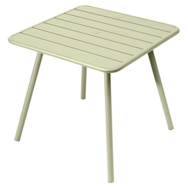 Tafel Fermob Luxembourg Four Leg Willow Green 80 x 80 cm